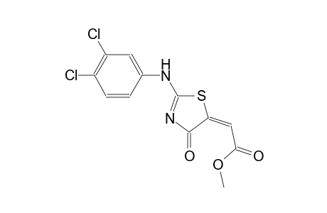 methyl (2E)-(2-(3,4-dichloroanilino)-4-oxo-1,3-thiazol-5(4H)-ylidene)ethanoate