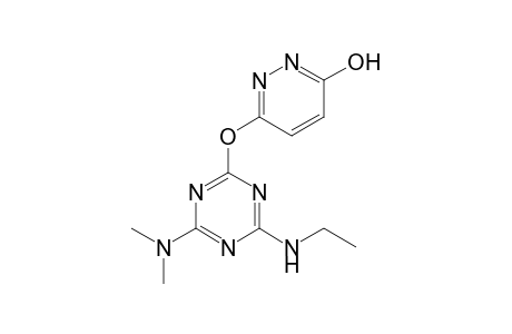 6-{[4-(dimethylamino)-6-(ethylamino)-1,3,5-triazin-2-yl]oxy}pyridazin-3-ol