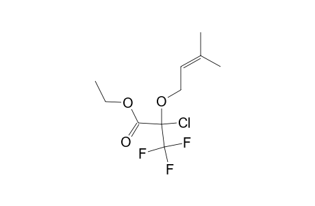 2-Chloro-3,3,3-trifluoro-2-(3-methylbut-2-enoxy)propanoic acid ethyl ester
