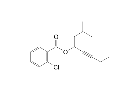 2-Chlorobenzoic acid, 2-methyloct-5-yn-4-yl ester