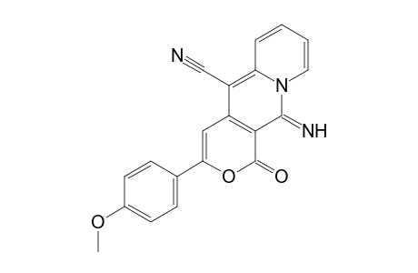 9-Imino-3-(4-methoxy-phenyl)-1-oxo-1H,9H-2-oxa-8a-aza-anthracene-10-carbonitrile