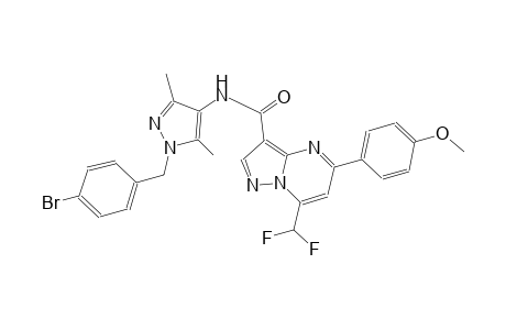 N-[1-(4-bromobenzyl)-3,5-dimethyl-1H-pyrazol-4-yl]-7-(difluoromethyl)-5-(4-methoxyphenyl)pyrazolo[1,5-a]pyrimidine-3-carboxamide