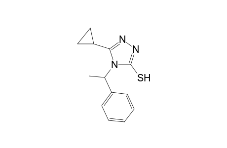 4H-1,2,4-Triazole-3-thiol, 5-cyclopropyl-4-(1-phenylethyl)-
