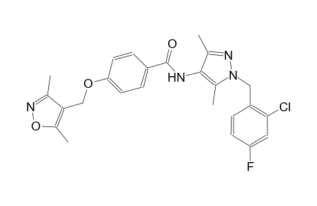 benzamide, N-[1-[(2-chloro-4-fluorophenyl)methyl]-3,5-dimethyl-1H-pyrazol-4-yl]-4-[(3,5-dimethyl-4-isoxazolyl)methoxy]-