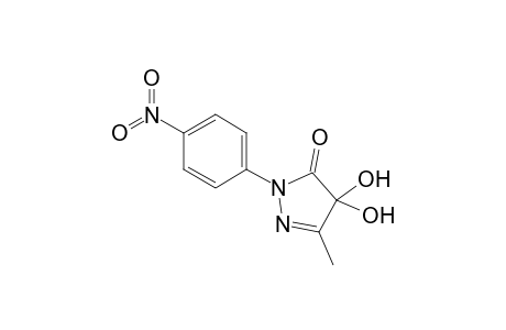 4,4-Dihydroxy-5-methyl-2-(4-nitrophenyl)-2-pyrazolin-3-one