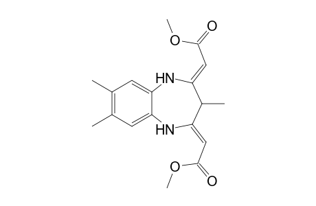 (2Z,2'Z)-Dimethyl 2,2'-(3,7,8-trimethyl-1H-benzo-[b][1,4]diazepine-2,4(3H,5H)-diylidene)diacetate
