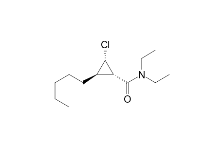 (1S*,2S*,3R*)-2-Chloro-N,N-diethyl-3-pentylcyclopropanecarboxamide