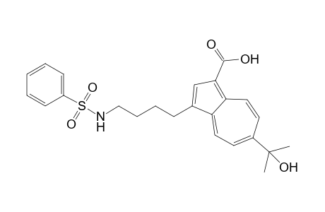 3-[4-(Benzenesulfonylamino)butyl]-6-(1-hydroxy-1-methyl)ethylazulene-1-carboxylic acid