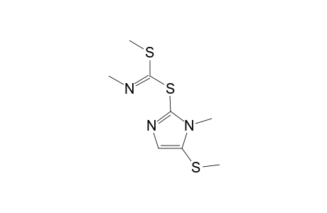 N-Methyl-1-[(1-methyl-5-mthylthio-1H-2-imidazolyl)thio](methylthio)methabimine isomer