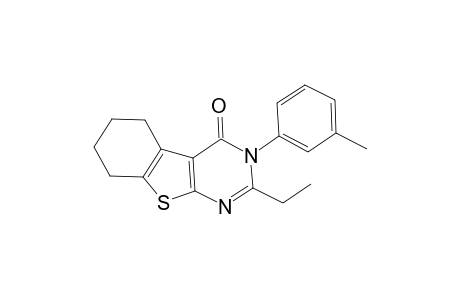 2-Ethyl-3-m-tolyl-5,6,7,8-tetrahydro-3H-benzo[4,5]thieno[2,3-d]pyrimidin-4-one