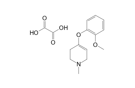 Oxalate salt of 1-methyl-4-(2-methoxyphenoxy)-1,2,3,6-tetrahydropyridine