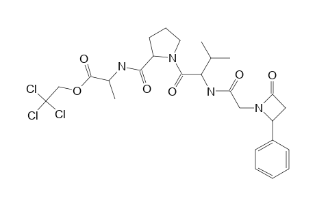 [2-[(R)-2-OXO-4-PHENYLAZETIDIN-1-YL]-ACETYL]-L-VALYL-L-PROLYL-L-ALANINE-2,2,2-TRICHLOROETHYLESTER