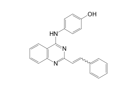 p-[(2-styryl-4-quinazolinyl)amino]phenol
