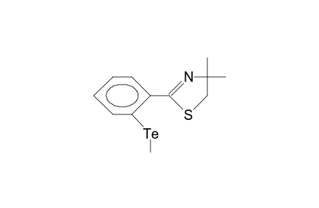 4,4-Dimethyl-2-(2-methyltelluro-phenyl)-1,3-thiazoline