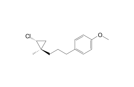 1-[3-((1R*,2R*)-2-Chloro-1-methylcyclopropyl)propyl]-4-methoxybenzene