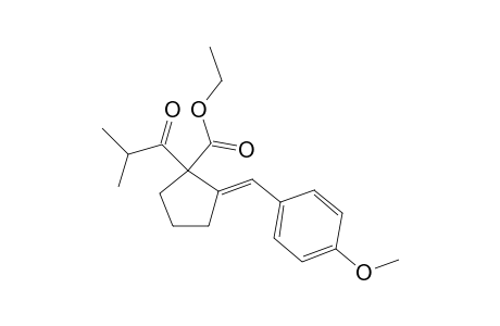 (E)-ethyl 1-isobutyryl-2-(4-methoxybenzylidene)cyclopentanecarboxylate