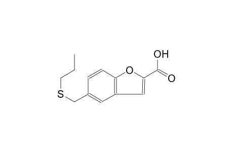 2-benzofurancarboxylic acid, 5-[(propylthio)methyl]-