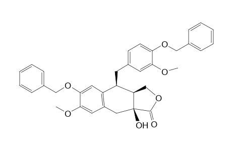 (1S*,2S*,3S*)-1-(3-Methoxy-4-benzyloxybenzyl)-2-hydroxymethyl-3-hydroxy-6-methoxy-7-benzyloxytetralin-3-carboxylic acid lactone