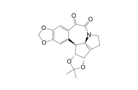 (3A-ALPHA,4AS*,15B-BETA,15C-ALPHA)-(+/-)-10-OXO-3A,6,7,15B,15C-PENTAHYDRO-2,2-DIMETHYL-5H-[1,3]-DIOXOLO-[4,5-H]-1,3-DIOXOLO-[4,5]-CYCLOPENTA-[1,2-