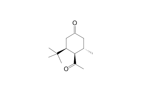 c-4-Acetyl-r-3-t-butyl-t-5-methylcyclohexanone