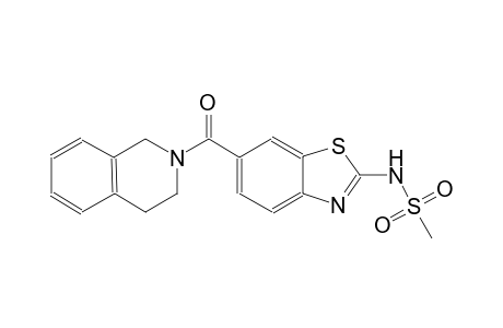 methanesulfonamide, N-[6-[(3,4-dihydro-2(1H)-isoquinolinyl)carbonyl]-2-benzothiazolyl]-