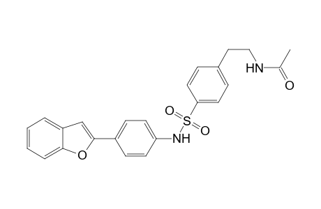 N-[2-[4-[[4-(1-benzofuran-2-yl)phenyl]sulfamoyl]phenyl]ethyl]acetamide