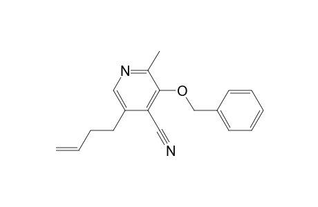 3-Benzyloxy-2-methyl-5-( 3'-butenyl)-4-pyridinecarbonitrile