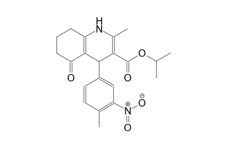 isopropyl 2-methyl-4-(4-methyl-3-nitrophenyl)-5-oxo-1,4,5,6,7,8-hexahydro-3-quinolinecarboxylate