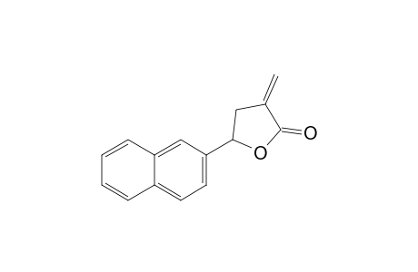 (+-)-2-Methylene-4-naphthalen-2-yl-.gamma.-butyrolactone