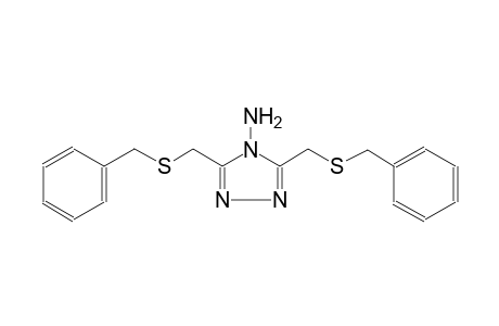 4H-1,2,4-triazol-4-amine, 3,5-bis[[(phenylmethyl)thio]methyl]-