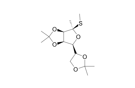 S-METHYL-1-DEOXY-3,4:6,7-DI-O-ISOPROPYLIDENE-2-THIO-BETA-D-MANNO-HEPT-2-ULOFURANOSIDE