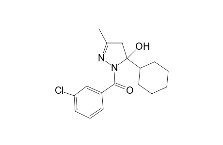 1-(3-Chlorobenzoyl)-5-cyclohexyl-3-methyl-4,5-dihydro-1H-pyrazol-5-ol