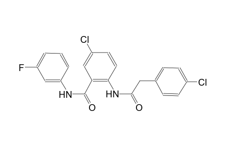 5-chloro-2-{[(4-chlorophenyl)acetyl]amino}-N-(3-fluorophenyl)benzamide