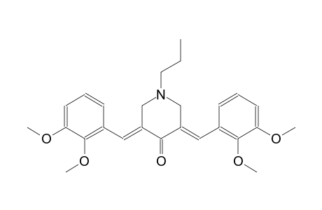 4-piperidinone, 3,5-bis[(2,3-dimethoxyphenyl)methylene]-1-propyl-, (3E,5E)-