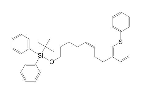 (5Z)-1-(t-butyl)diphenylsilyloxy-9-(phenylthiomethylene)undeca-5,10-diene