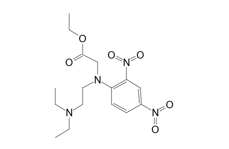 Ethyl N-[2-diethylaminoethyl]-N-[2,4-dinitrophenyl]glycinate