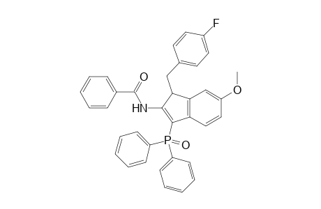 N-(3-(Diphenylphosphoryl)-1-(4-fluorobenzyl)-6-methoxy-1H-inden-2-yl)benzamide