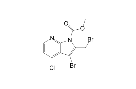 3-Bromo-2-(bromomethyl)-4-chloro-1-pyrrolo[2,3-b]pyridinecarboxylic acid methyl ester