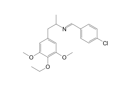 1-(4-Chlorophenyl)-N-[1-(4-ethoxy-3,5-dimethoxyphenyl)propan-2-yl]methanimine