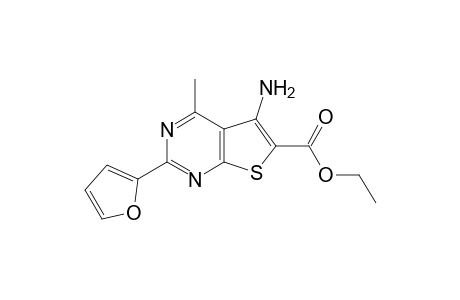 Ethyl 5-amino-2-(furan-2-yl)-4-methylthieno[2,3-d]pyrimidine-6-carboxylate