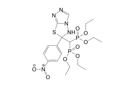 Tetraethyl (6-(4-nitrophenyl)-5,6-dihydro-[1,2,4]triazolo[3,4-b][1,3,4]thiadiazol-6-yl)-methylenediphosphonate