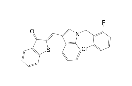 (2Z)-2-[[1-(2-chloro-6-fluoro-benzyl)indol-3-yl]methylene]benzothiophen-3-one