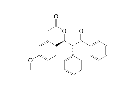 (1S,2R)/(1R,2S)-1-(4-Methoxyphenyl)-3-oxo-2,3-diphenylpropyl Acetate