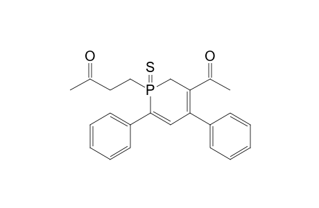 3-Acetyl-1-(3-oxobutyl)-4,6-diphenyl-1,2-dihydrophosphorin 1-sulfide