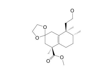 (4'S,7'R,8'S)-8'-(2-Hydroxy-ethyl)-4',7',8'-trimethyl-3',4',5',6',7',8'-hexahydro-1'H-spiro[[1,3]dioxolane-2,2'-naphthalene]-4'-carboxylic acid methyl ester