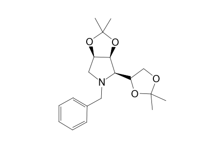 (2R,3S,4R)-N-Benzyl-2-[(1'S)-1,2-(isopropylidenedioxy)ethyl]-3,4-(isopropylidenedioxy)pyrrolidine