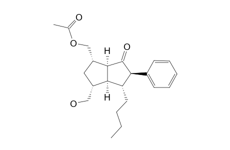 acetic acid [(1S,3R,3aS,4R,5R,6aS)-4-butyl-6-keto-3-methylol-5-phenyl-2,3,3a,4,5,6a-hexahydro-1H-pentalen-1-yl]methyl ester