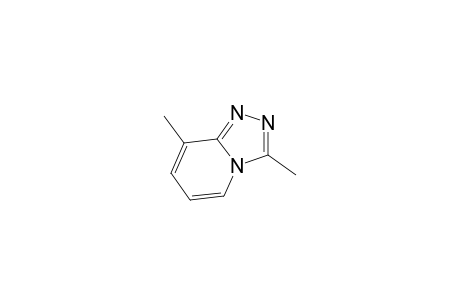 s-Triazolo[4,3-a]pyridine, 3,8-dimethyl-