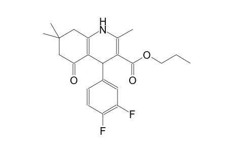 4-(3,4-difluorophenyl)-2,7,7-trimethyl-5-oxo-1,4,6,8-tetrahydroquinoline-3-carboxylic acid propyl ester