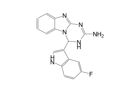 [1,3,5]triazino[1,2-a]benzimidazol-2-amine, 4-(5-fluoro-1H-indol-3-yl)-3,4-dihydro-
